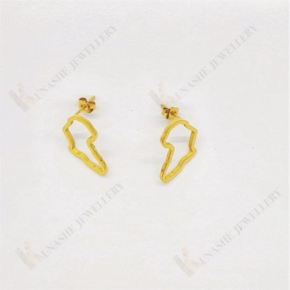 Africa Studs Gold Earrings
