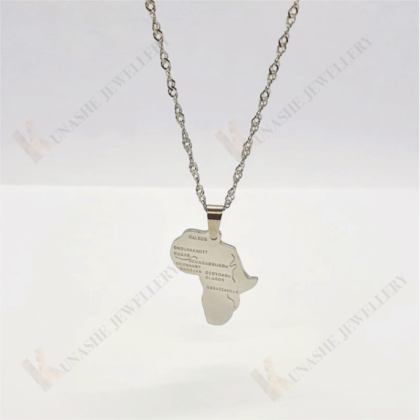 Africa Silver Pendant