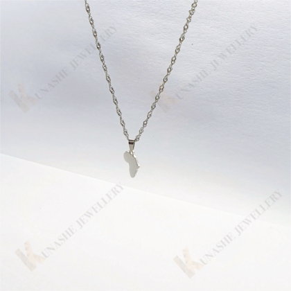 Mini Silver Africa Pendant